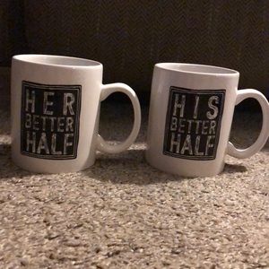 Two couple coffee mugs